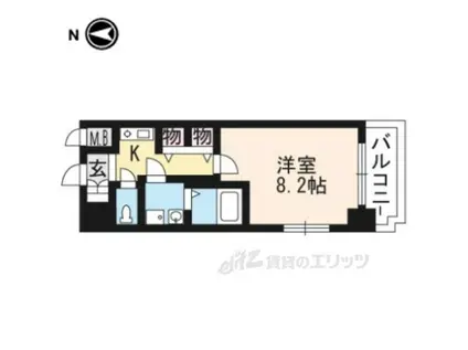 サムティ京都御池(1K/11階)の間取り写真