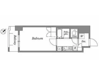 N-FLATS町田(1K/12階)の間取り写真