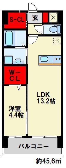 ZEGUNA(1LDK/7階)の間取り写真