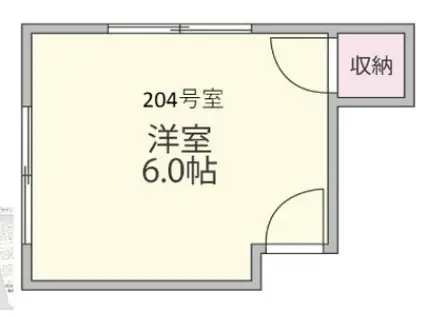 BLUE TERRACE(ワンルーム/2階)の間取り写真