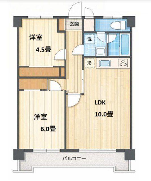 スミノ藤沢(ワンルーム/7階)の間取り写真