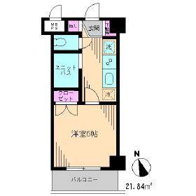エスペランサ板橋(1K/5階)の間取り写真