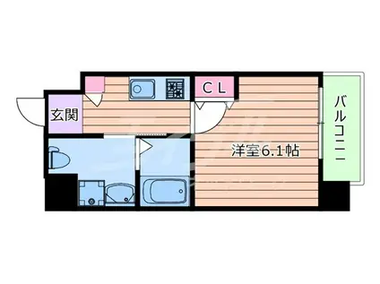 LIVECASA上新庄(1K/4階)の間取り写真