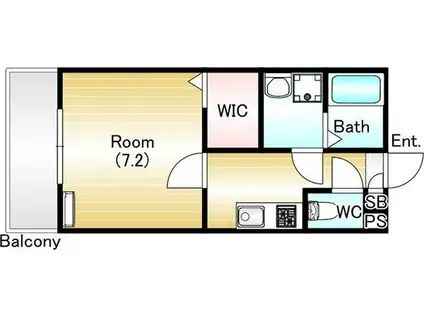 エステイトE池田1(1K/3階)の間取り写真