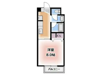 MAISON EXCEL 高道(1K/2階)の間取り写真
