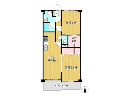 SOCIETY SEKIMACHI(2LDK/2階)の間取り写真