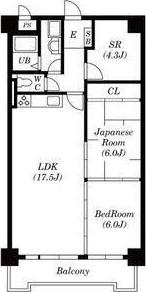 パーク梅盛(3LDK/4階)の間取り写真