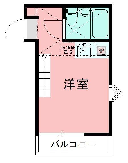 田名壱番館(ワンルーム/1階)の間取り写真