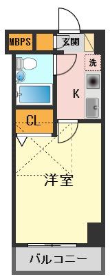 日神パレステージ亀有(1K/6階)の間取り写真