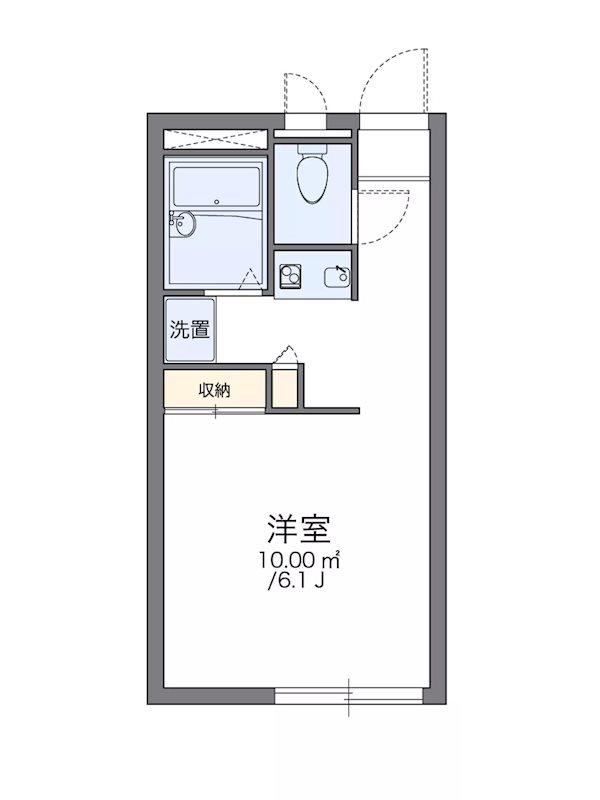 LEO南御所(1K/2階)の間取り写真
