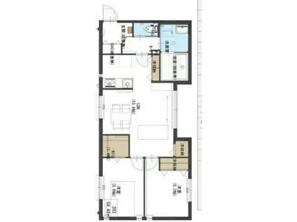コンシアージュ船橋ノース(2LDK/2階)の間取り写真