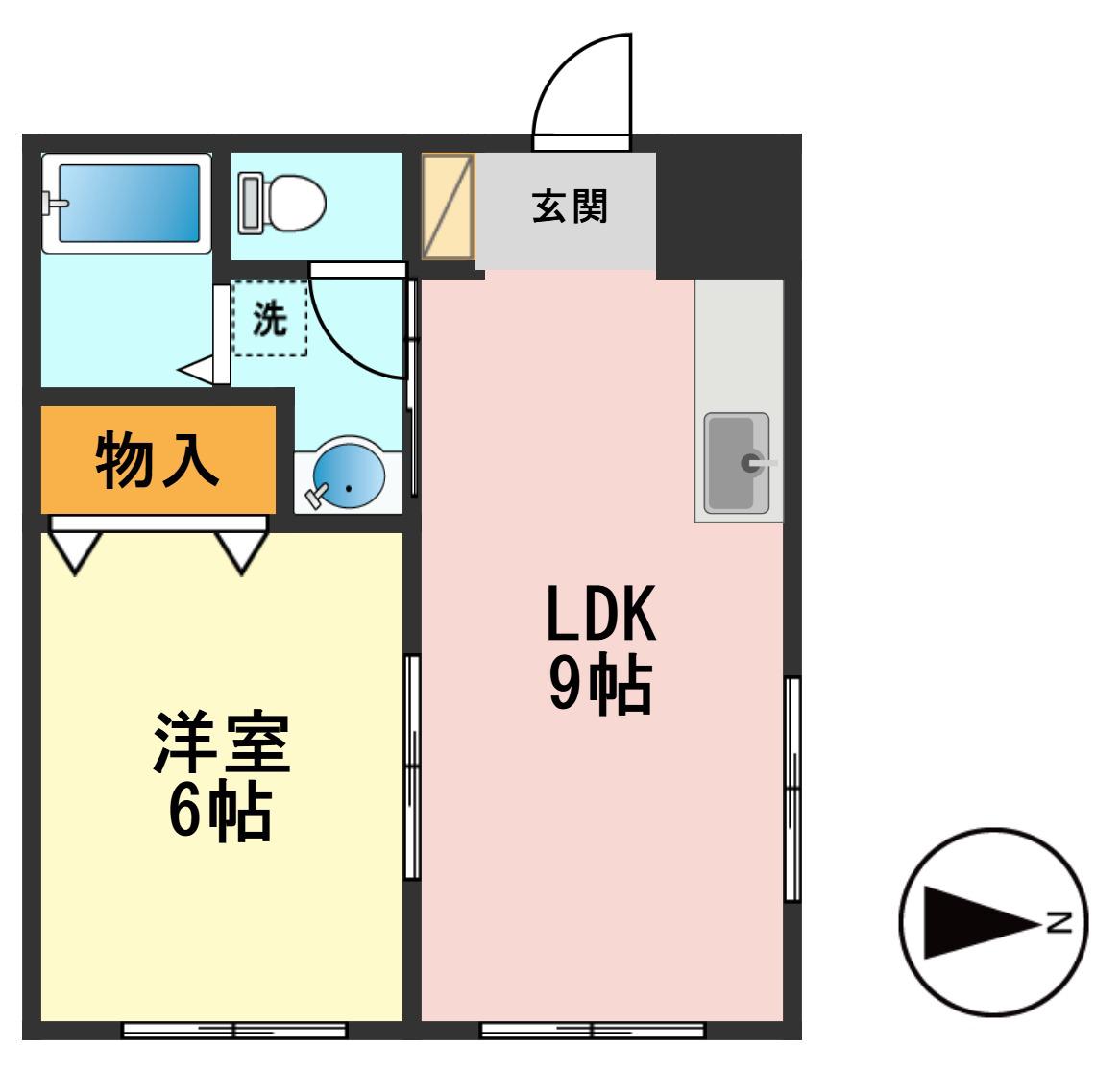 コーポロビン(1LDK/1階)の間取り写真