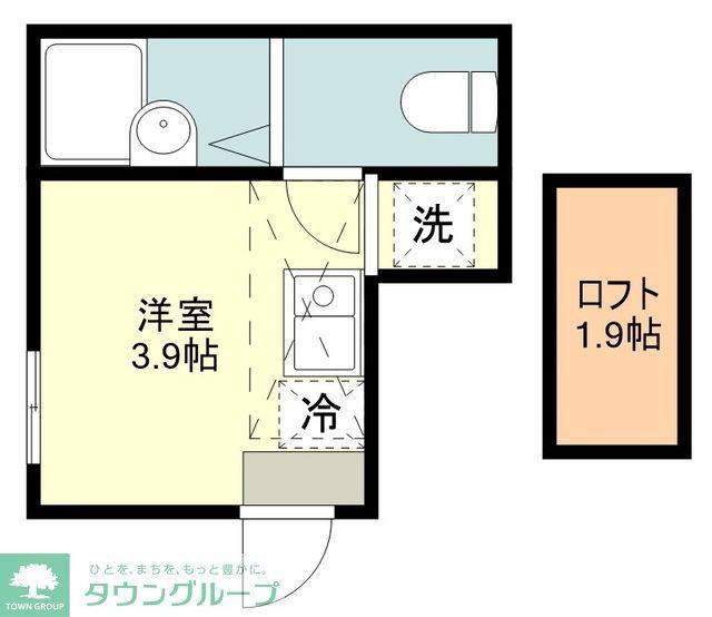 コンフォートテラス吉祥寺南(ワンルーム/1階)の間取り写真