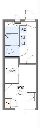 レオパレスKOYAMATH(1K/1階)の間取り写真