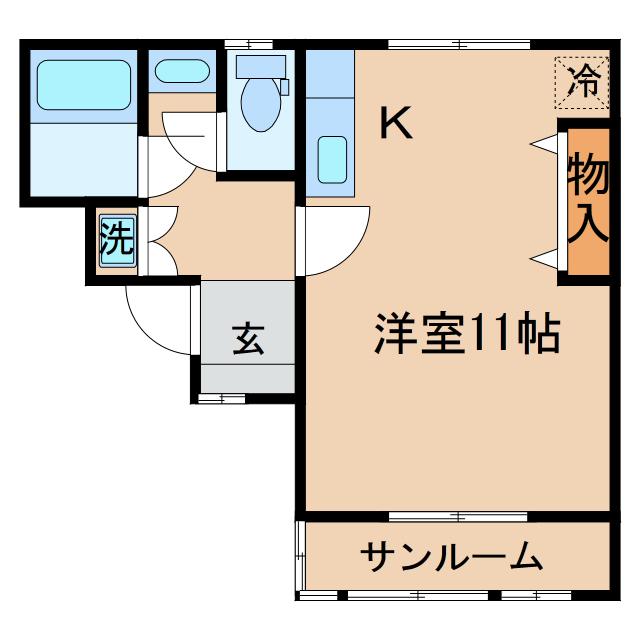プルミエール(ワンルーム/3階)の間取り写真