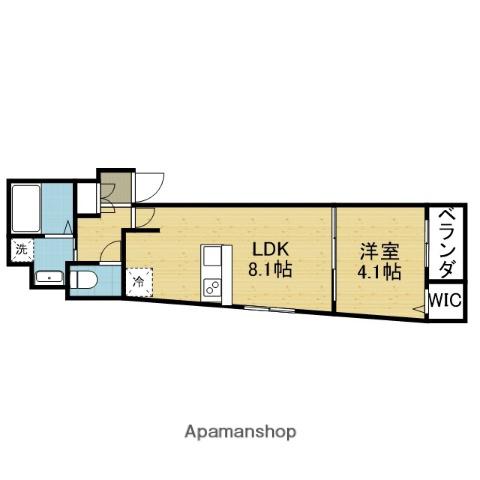 SIERRA深江南(1LDK/2階)の間取り写真