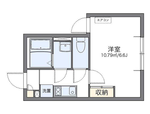 レオネクストライネ(1K/2階)の間取り写真