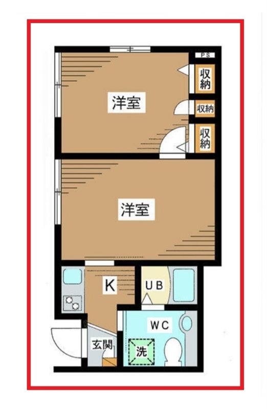S K CUBE(2K/1階)の間取り写真