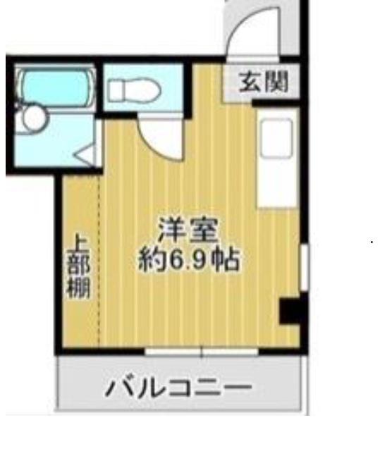 ラハイナ玉出西(ワンルーム/4階)の間取り写真