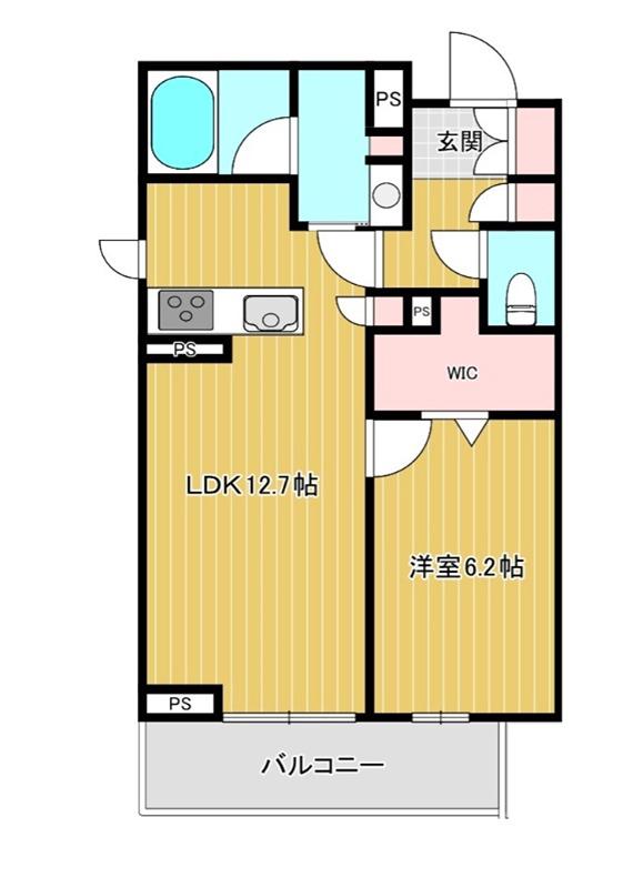 シャーメゾン桜木町(1LDK/3階)の間取り写真