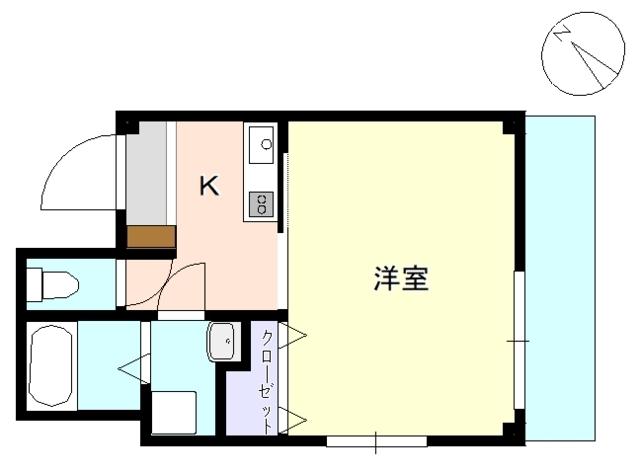 LAVIE駅南(1K/3階)の間取り写真