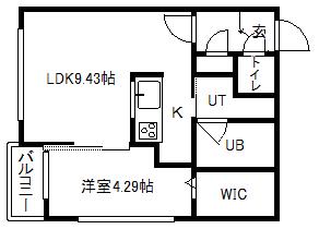 癒 禅07(1LDK/2階)の間取り写真