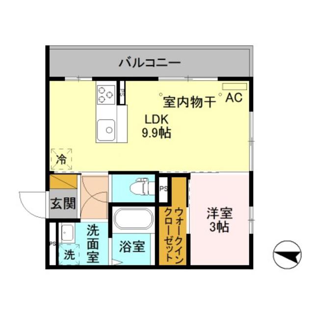 クオリティ御館(1LDK/3階)の間取り写真