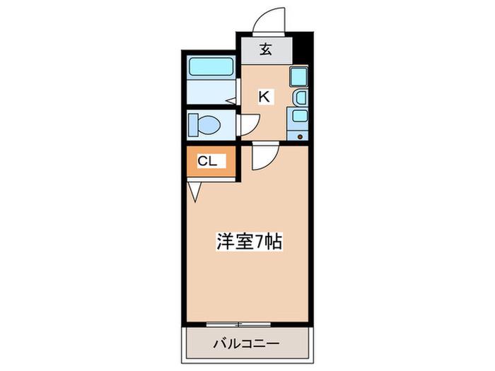 QUEST SELA SELA(1K/2階)の間取り写真
