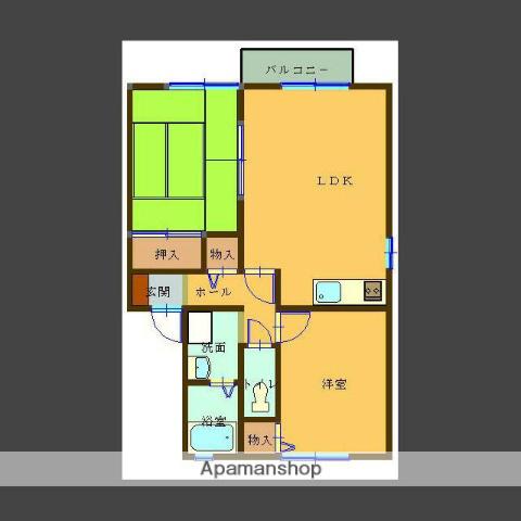 セジュール都(2LDK/2階)の間取り写真