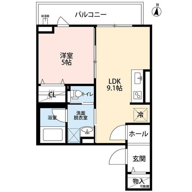パルハウス祖師谷(1LDK/2階)の間取り写真