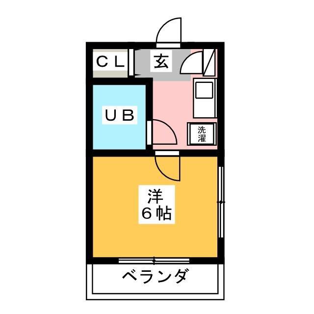 アーバンハウスカレン(1K/2階)の間取り写真
