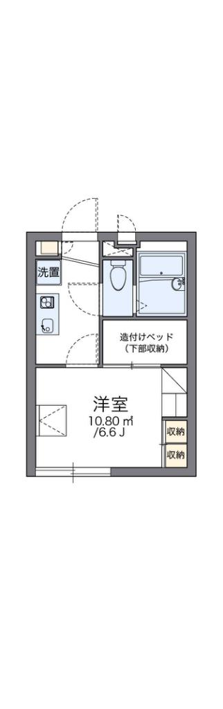 レオパレスオブリカーサ(1K/2階)の間取り写真