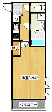 サンクレスト上大岡(1K/3階)の間取り写真