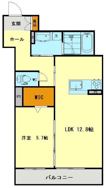 BON ARBRE(1LDK/3階)の間取り写真