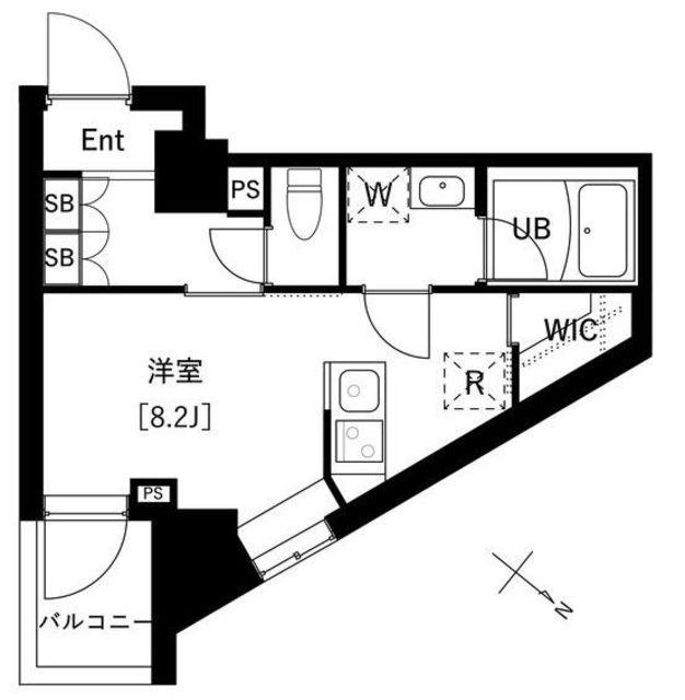 ARKMARK上池袋(ワンルーム/6階)の間取り写真