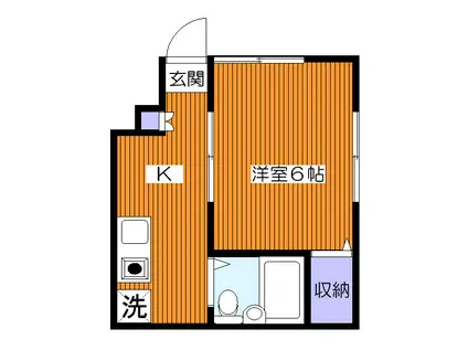 ハイムすみれ(1K/1階)の間取り写真