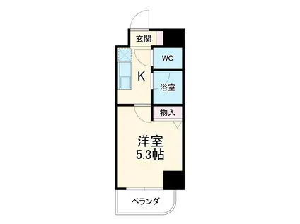 MA・MAISON丸賀(1K/3階)の間取り写真