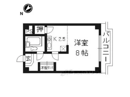 第26長栄センチュリーハイツ(1K/1階)の間取り写真