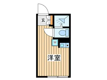 レジデンスパーク川崎(ワンルーム/3階)の間取り写真