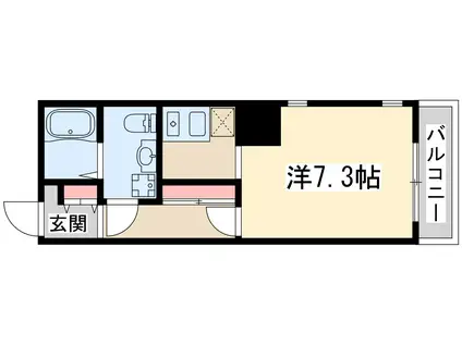 サングレート江坂Ⅱ(1K/5階)の間取り写真