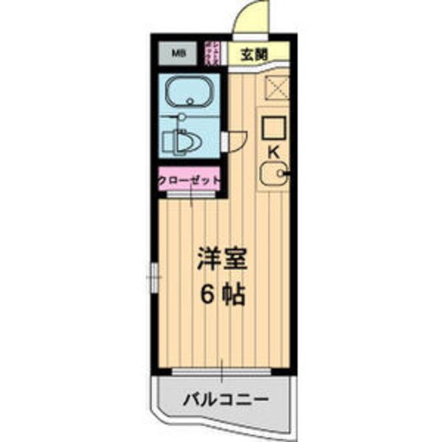 メゾン・ド・パルミエ(1K/1階)の間取り写真