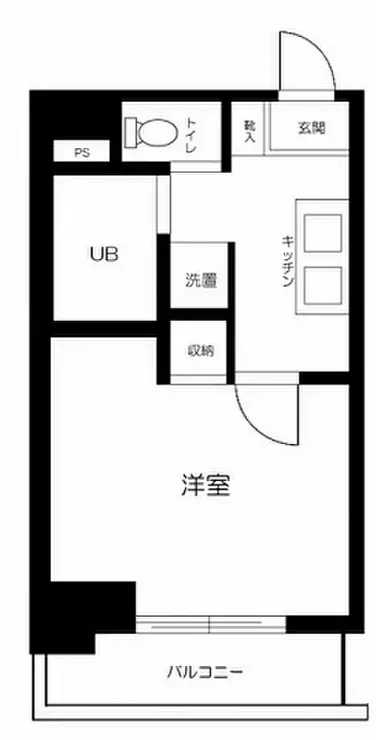 スカイコート日本橋 3階階 間取り