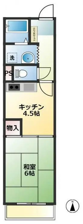 やまとマンション 5階階 間取り
