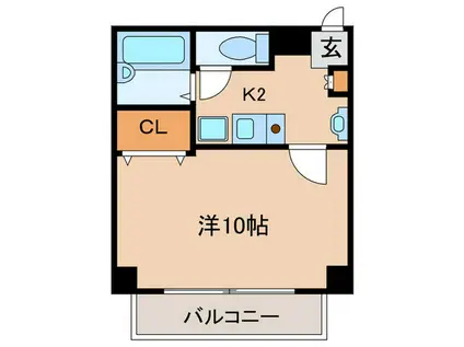 第6メゾン吾妻(1K/3階)の間取り写真