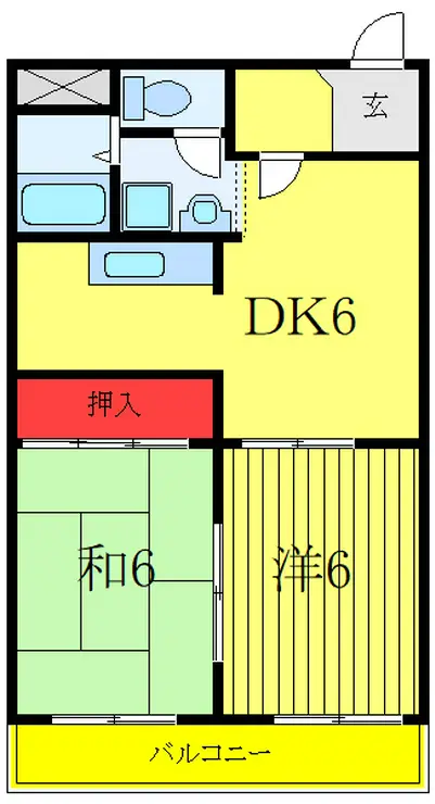 キャニオンマンション第2板橋 6階階 間取り