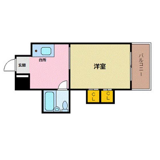 パークシティマスヰ(1K/7階)の間取り写真
