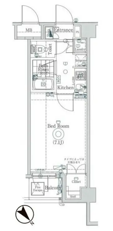 グラントゥルース東十条 6階階 間取り