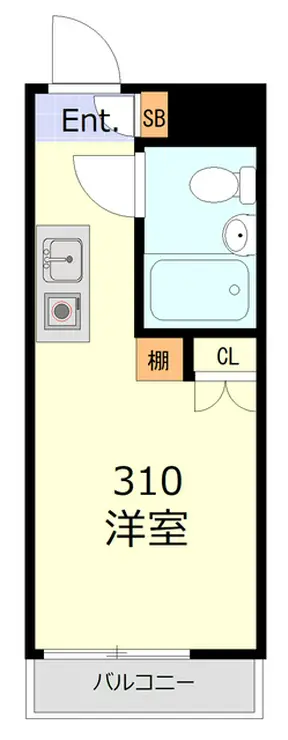 レジダンスイン・目黒 3階階 間取り