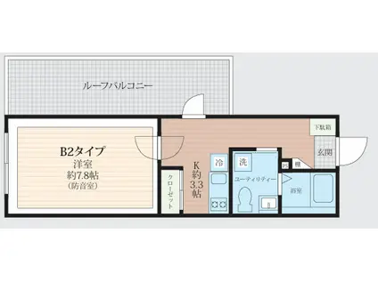 VORT豊玉中レジデンス(1K/3階)の間取り写真