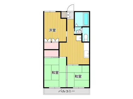 鶴形ビル(3DK/3階)の間取り写真